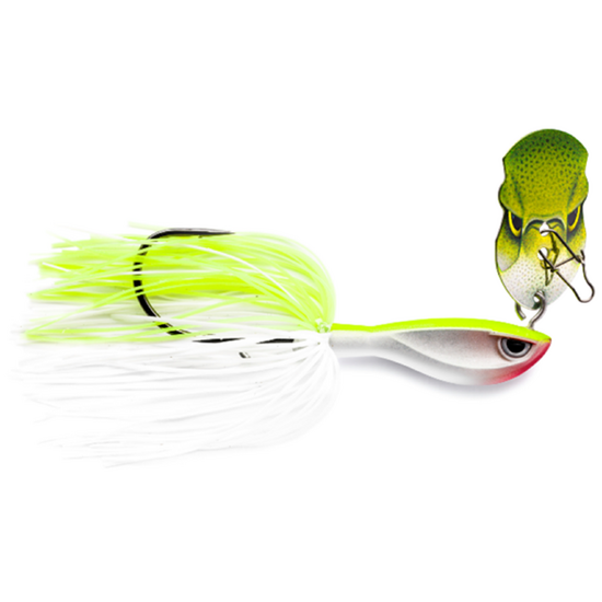 8cm Rapala Rap-V Perch Bladed Jig 15g Fishing Lure Colour - Silver Fluorescent Chartreuse