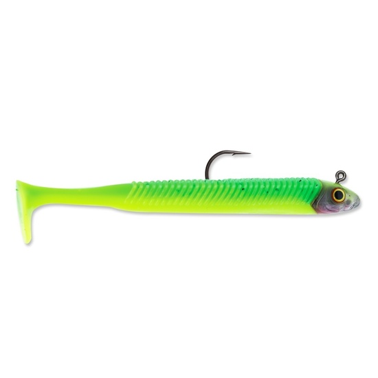 3 Pack of 14cm Storm 360GT Searchbait Soft Plastic Fishing Lures - Limetreuse