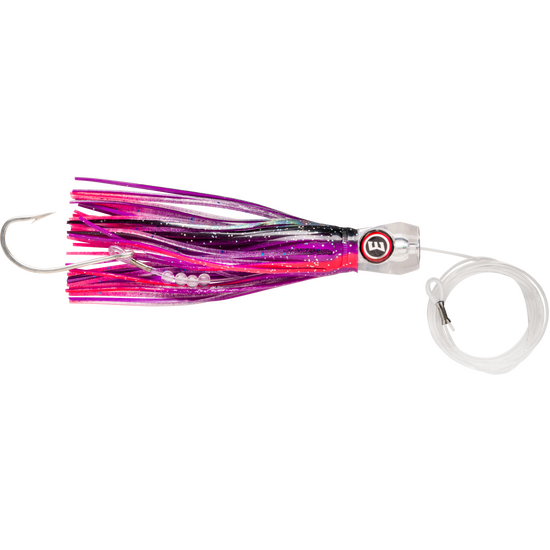 140mm Williamson Rigged Sailfish Catcher Skirted Lure - Black Night