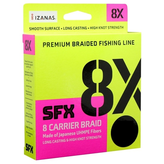 150yd Spool of 6lb Yellow Sufix SFX 8X Premium Braided Fishing Line -8 Carrier Braid