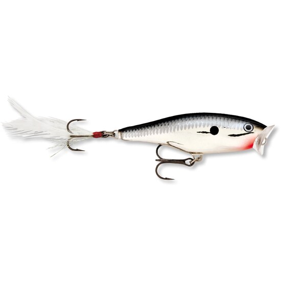 9cm Rapala Skitter Pop Topwater Popper Fishing Lure - Chrome
