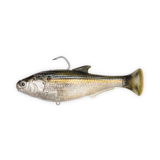 Zman 6 Inch Shadtron LT Rigged Soft Plastic Fishing Lure - THREADFIN SHAD
