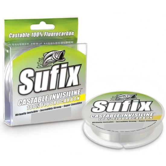 100yd Spool of 12lb Sufix Castable Invisiline 100% Fluorocarbon Fishing Line