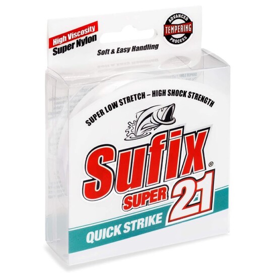 300m Spool of 4lb Sufix Super 21 Clear Monofilament Fishing Line