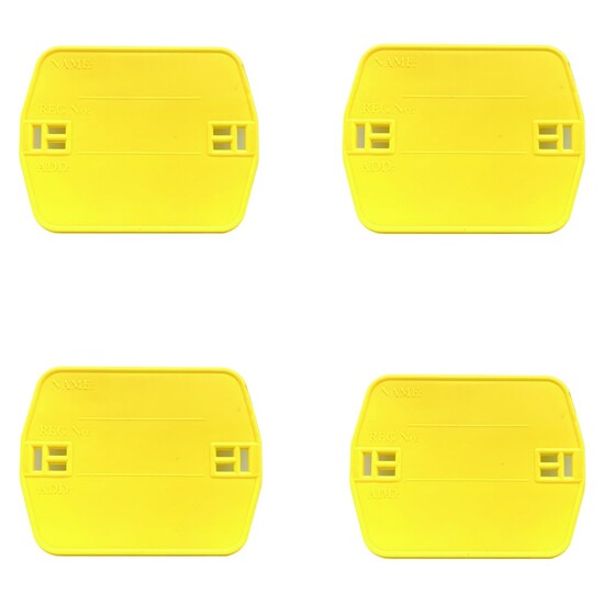 4 x Seahorse Heavy Duty Plastic Crabbing Identification Tags - Australian Made