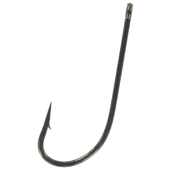 25 Pack of Size 1/0 Shogun T480 Black Open Eye O'Shaughnessy Fishing Hooks - Gang Hooks
