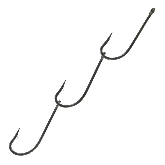 3 Sets of Size 6/0 Shogun T487 Pre-Rigged Ganged Hooks - Chemically Sharpened Gang Hooks