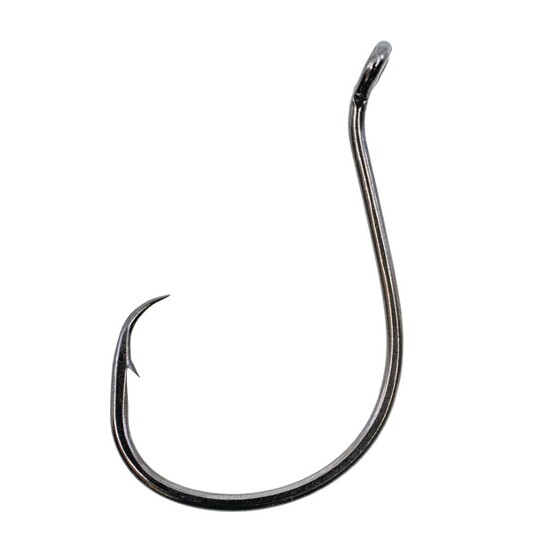 25 Pack of Size 3/0 Shogun T490 Black Octopus Circle Fishing Hooks - Chemically Sharpened