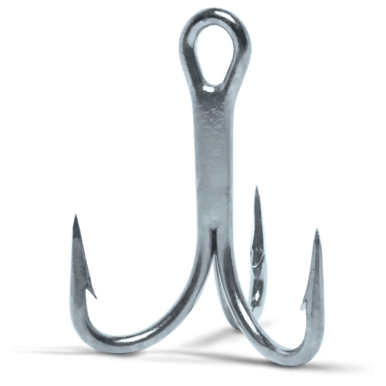 VMC 9626PS Size 1 Permasteel 3x Strong O'Shaughnessy Treble Hooks - 25 Hook Value Pack