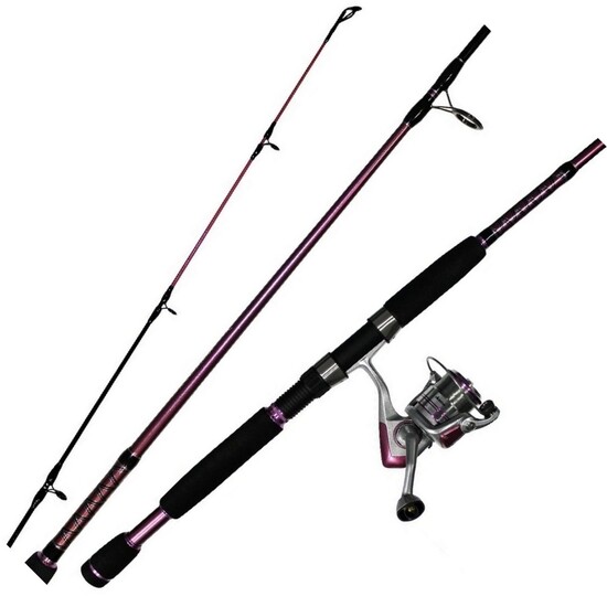 Okuma Temptress Ladies Fishing Rod and Reel Combo - 2 Pce Spin Combo (6'6/4-7kg/30 Reel)