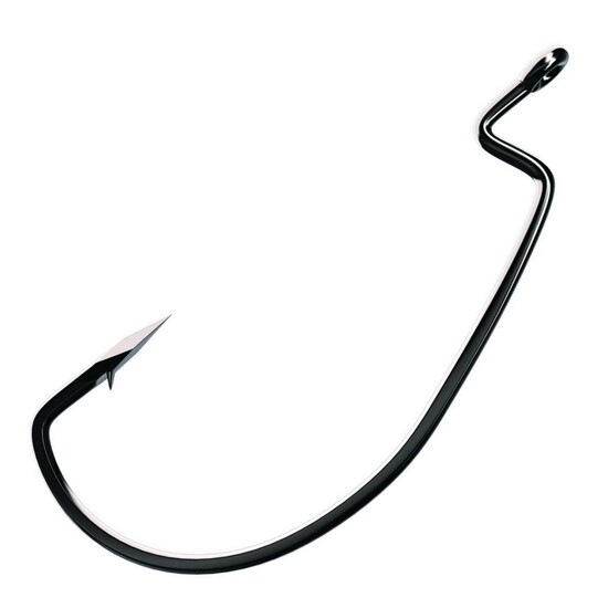 4 Pack of Size 6/0 Eagle Claw Trokar TK120 Heavy Wire Black Extra Wide Gap Magworm Hooks