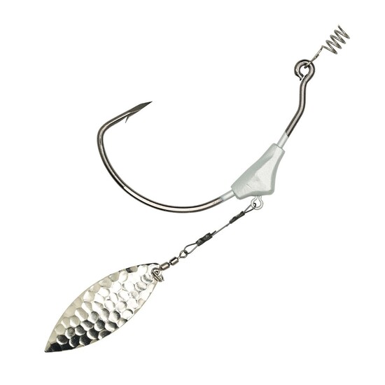 2 Pack of 3.5gm Size 3/0 Eagle Claw Trokar TK178 Weighted EWG Swim Blade Hooks