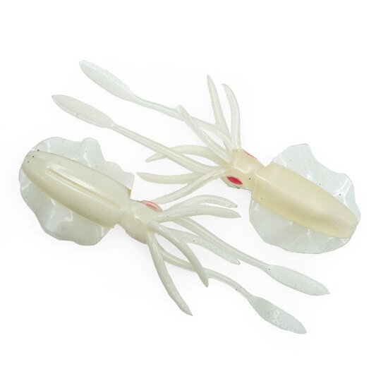 3 Pack of 200mm Chasebaits The Ultimate Squid Soft Body Fishing Lures - Milk Glow