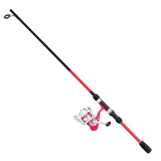 Pink 6'6 Okuma Fin Chaser X Fishing Rod and Reel Combo