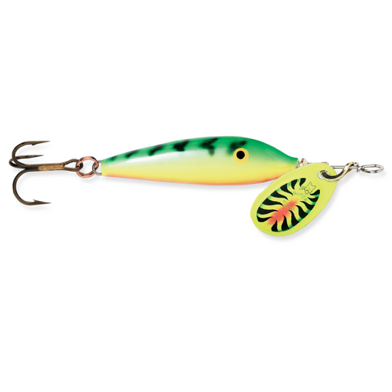 Size 2 Blue Fox Vibrax Minnow Spin 4gm Spinner Lure - Firetiger