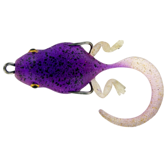 Chasebaits Lures Wiggle Bomb 35mm Weedless Double Hook 2Pcs Fishing Lure - Deep Purple