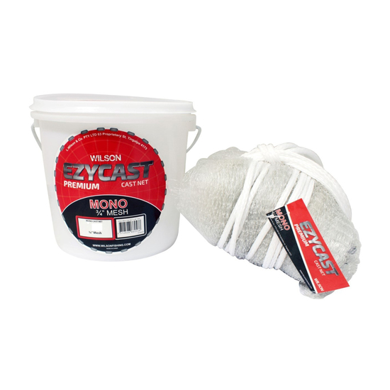 Wilson EZYCAST Mono Cast Net with 3/4 Inch Mesh Size [Drop: 6ft]