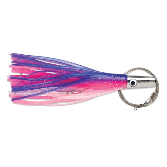 6 Inch Williamson Wahoo Catcher Rigged Trolling Lure - Blue/Pink/Silver