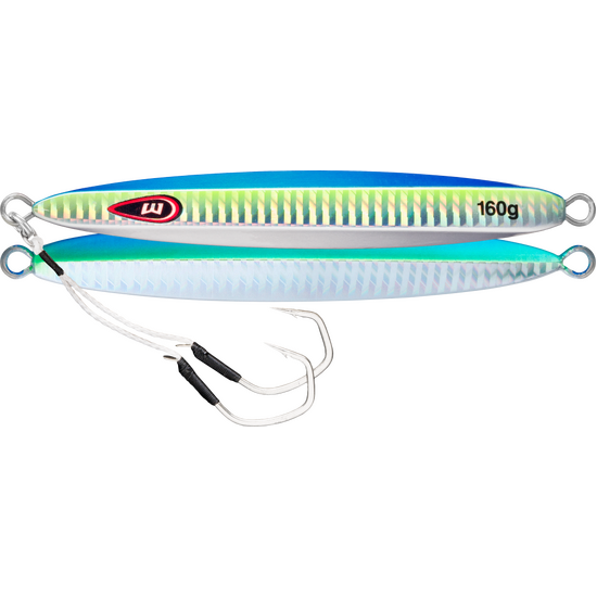 100gm Williamson Slide Dancer Asymmetrical Jig Lure - Blue Lagoon