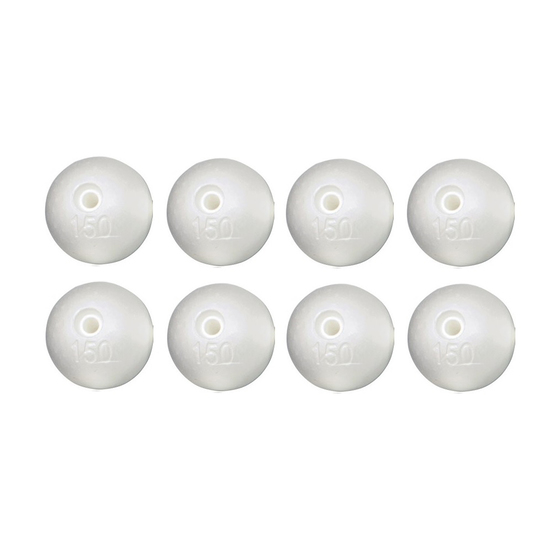 8 x 6 Inch Poly Floats - Ideal for Crab Pots and Crab Traps - Crabbing Floats