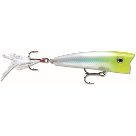 7cm Rapala X-Rap Pop Topwater Popper Fishing Lure - Chartreuse Ghost