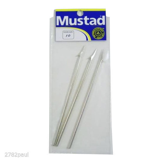 3 x MUSTAD 1 BARB REPLACEMENT FISHING SPEAR HEAD - 455D