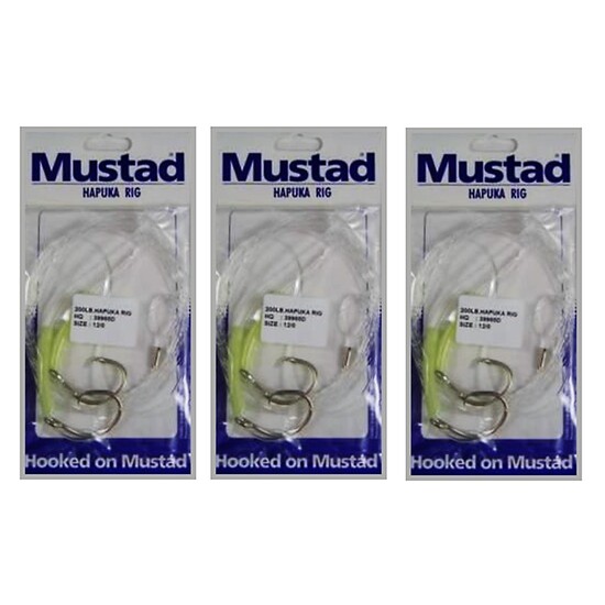 Mustad Hapuka 2 Hook Fishing Rig Size 12/0 Bulk 3 Pack