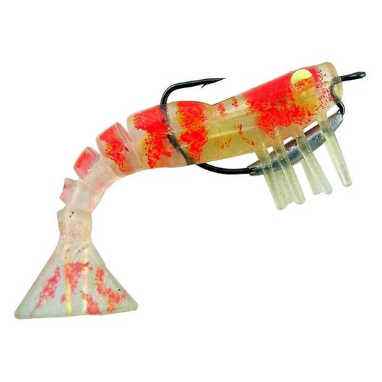 Zerek Live Shrimp - 89mm Pre Rigged Lumo Eyes - Colour 04 - Kevlar Jointed Body