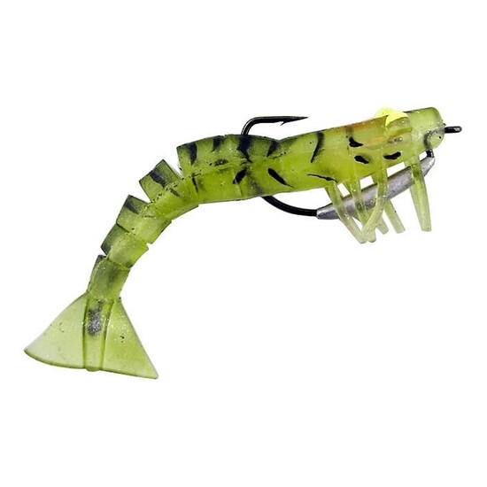 Zerek Live Shrimp - 127mm Pre Rigged Lumo Eyes - Colour 02 - Kevlar Jointed Body