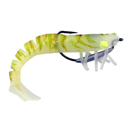 Zerek Live Shrimp - 127mm Pre Rigged Lumo Eyes - Colour 08 - Kevlar Jointed Body
