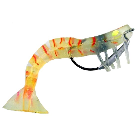 Zerek Live Shrimp - 127mm Pre Rigged Lumo Eyes - Colour 10 - Kevlar Jointed Body